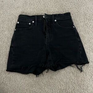 Barely worn black jean shorts!